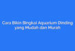 Cara Bikin Bingkai Aquarium Dinding yang Mudah dan Murah