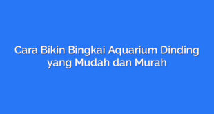 Cara Bikin Bingkai Aquarium Dinding yang Mudah dan Murah