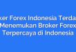 Broker Forex Indonesia Terdaftar: Menemukan Broker Forex Terpercaya di Indonesia