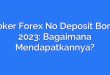 Broker Forex No Deposit Bonus 2023: Bagaimana Mendapatkannya?