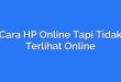 Cara HP Online Tapi Tidak Terlihat Online