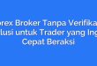 Forex Broker Tanpa Verifikasi: Solusi untuk Trader yang Ingin Cepat Beraksi