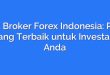 List Broker Forex Indonesia: Pilih yang Terbaik untuk Investasi Anda