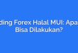 Trading Forex Halal MUI: Apakah Bisa Dilakukan?