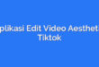Aplikasi Edit Video Aesthetic Tiktok