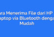 Cara Menerima File dari HP ke Laptop via Bluetooth dengan Mudah
