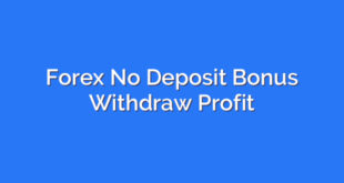 Forex No Deposit Bonus Withdraw Profit