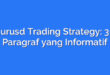 Eurusd Trading Strategy: 30 Paragraf yang Informatif