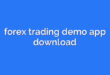 forex trading demo app download