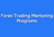 Forex Trading Mentoring Programs