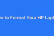 How to Format Your HP Laptop