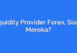 Liquidity Provider Forex, Siapa Mereka?