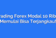 Trading Forex Modal 10 Ribu: Memulai Bisa Terjangkau!
