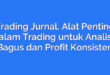 Trading Jurnal, Alat Penting dalam Trading untuk Analisa Bagus dan Profit Konsisten