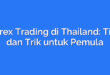 Forex Trading di Thailand: Tips dan Trik untuk Pemula