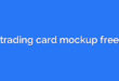 trading card mockup free